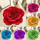 Non-slip Rose Floor Mat Algae Mud Door Gasket Blanket for Bedside Cloakroom