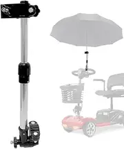 QIYAT Umbrella Holder for Stroller Angle Adjustable Bike Umbrella Mount Swivel Connector Handle Bar Frame Stand, Baby Infant Chair Wheelchair Accessories