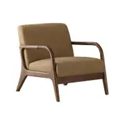 Paris Mustard Occasional Chair | Rustic Walnut Hardwood Frame