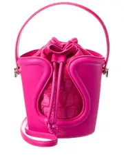 Valentino La Cinquieme Toile Iconographe Canvas & Leather Bucket Bag
