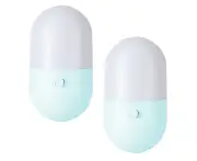 Mini Small Night Light Plugged In Led Bedroom Light Bedside Night Light,Blue