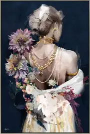 Walters Woman with Floral Swathe Canvas
