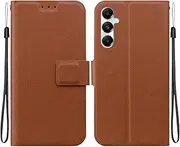 Compatible with Samsung Galaxy M14 5G M146B Flip Kickstand case Cover,Compatible with Samsung Galaxy M14 5G M146B Magnetic Wallet Case Brown