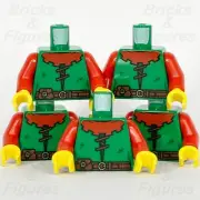 LEGO® Castle Forestmen Torso Minifigure Body Part Green 10305 40567 910037 x 5