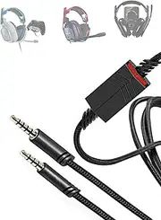 Replacement for Astro A40 Headset Cord Compatible with Astro A40 Inline Mute Audio Cable for Astro A10/A40/A40TR Gaming Headset,Compatible with PS5/PS4 Controller