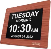 American Newest Version Day Clock Extra Large Impaired Vision Digital