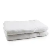 2pc Onkaparinga Flinders Premium Bath Sheets Set 90x167cm Cotton 600GSM White