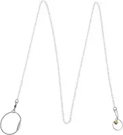 Happyyami Parrot Collar with Bell 1m Metal Chain Bird Harness Leash for Macaws African Cockatiel