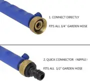 High-Pressure Power Washer Wand with durable Metal Watering Sprayer,Universal Hose End for easy connection,Hydrojet Water Power Nozzle,Easily clean cars,patios,and more(blue)