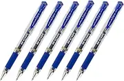 Uni-Ball Signo UM-153 Gel Ink Rollerball Pen, 1.0mm, Broad Point, Blue Ink, Pack of 6