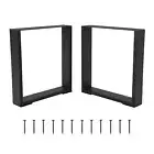 16" inch Iron Coffee Table Legs Metal DIY Square Dining Bench Desk Table Legs
