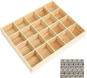 Housoutil Collapsible Storage Crate 20 Compartments Underwear Socks Panties Organizer Box
