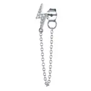ANYCO Earrings Sterling Silver Geometric Cute Icons Tassel Ear Line Stud For Women Teen Fashion Stylish Accessories Jewelry Gifts Lightning