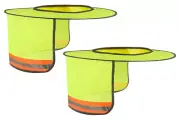2 Pack Hard Hat Sunshield Upgrade Full Brim Neck Sunshade | Yellow