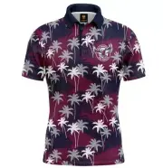 MANLY SEA EAGLES NRL TEAM "PAR-TEE" SHORT SLEEVE PERFORMANCE POLO GOLF SHIRT