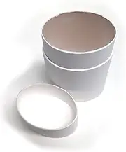 Empty Cardboard Deodorant Container 90g (3.15 oz) - Oval Shape - Push-Up Style (6-Pack, White)