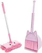 OATIPHO Kids Cleaning Set: Includes Mop Broom Dustpan, Mini Housekeeping Kit for Pretend Play, for Toddlers Girls Boys Age 3-6 Years Old (Purple)