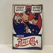 Pepsi Sign Pepsi Cola Tin Sign Metal Pop Drink Pepsi-cola Police Office New