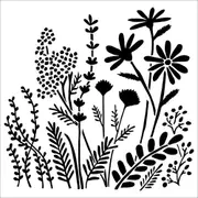 The Crafters Workshop Summer Meadow Stencil