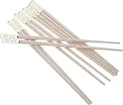 iplusmile 5Pairs Japanese Style Alloy Chopsticks Reusable Non Slip Design for Home and Restaurant Use Smooth and Safe for Handling and Hygienic Choice