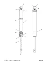 Polaris SHAFT, Genuine OEM Part 1501208, Qty 1