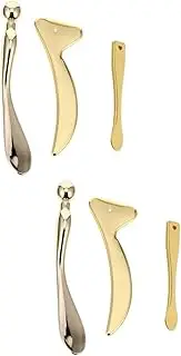 Ipetboom 6pcs Metal Eye Cream Applicator Facial Cream Spoon Eye Massage Stick Spatula for Skincare for Masks Serums for Ages