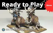 Painted Games Workshop Warhammer Ogre Kingdoms Mournfang Pack ×2 Age Of Sigmar