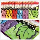 6PCS Paper Scented Tea Paper Natural Hanging Vanilla Perfume Car Air Freshener
