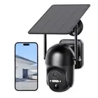 Solar Security Cameras Wireless Outdoor with 360° Panoramic Viewing, 2K Live ...
