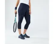 DECATHLON ARTENGO Womens Cropped Tennis Bottoms Dry 900 - Black
