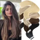 Preminum Tape In 100% Human Remy Hair Extensions Remi THICK Mix Color 150G LONG