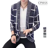 在飛比找momo購物網優惠-【CPMAX】韓版帥氣連帽針織衫 男毛衣連帽外套 連帽外套 
