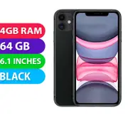 Apple iPhone 11 (64GB, Black) - Refurbished (Excellent)