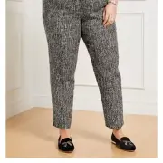 NWT Talbots Womens Plus Size 18W Hampshire Ankle Pants in Sequin Tweed NEW