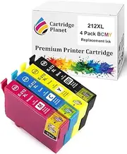 Cartridge Planet 4 Pack (1BK,1C,1M,1Y) Compatible Ink for Epson 212XL for Epson Expression Home XP-2100 XP-3100 XP-3105 XP-4100 Workforce WF-2810 WF-2830 WF-2850