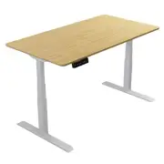 ErgoDC Sit Stand Desk Dual Motor 3 Stage Natural Bamboo Desktop