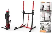 Foldable Power Tower Pull Up Bar Station, Multi-Function Adjustable Height