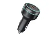 Promate POWERDRIVE-230 230W Rapid Charge Car Charger with Dual PD & QC Ports.