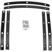 Memphis Shades Slim Windshield Hardware Straps (Black) MEM0916