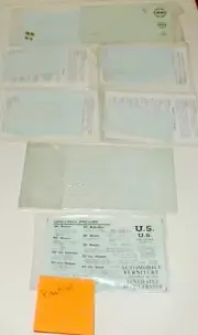 Model HO Train Decals Walthers Junkyard White Caboose & Freight Water Slide NOS
