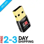 AC600 Wireless USB Adapter - Superior Streaming & Gaming on Desktops/Laptops
