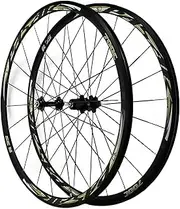 [ZECHAO] 700C Double-Walled Wheels Aluminum Alloy Road Bicycle Rim V Brake/C Brake Bike Wheelset Quick Release 7-8-9-10-11-12 Speed Wheelset
