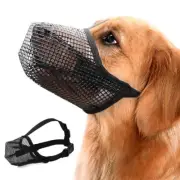 Pet Dog Adjustable Mask Bark Bite Mesh Mouth Muzzle Anti Stop Chewing Pets