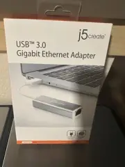 j5 Create USB 3.0 Gigabit Ethernet Adapter JUE130 New