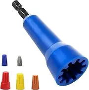 Wire Twister, Wire Nut Twister, Wire Twister Tool, Spin Twisting Wire Connector Socket, Wire Twisting Spinner for Drill and Wire Connector Driver with 1/4 Chuck(Blue)