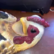 Wine Bottle Holder and/or Decorative Sculpture Hen Chicken NEW Old Stock