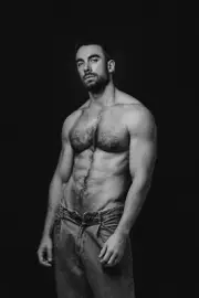 [L137] Male Model Showing Off Body Fine Art Hunky Physique MATTE OR GLOSS OPTION