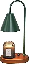 Electric Candle Warmer,Wax Melt,Romantic Table Lamp,Dimmable,Aromatherapy Candle Lights for Spa Club (Free Two Light lamp) (Green)