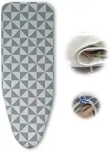 12x36in 13x39in 13x43in 15x48in Padded Iron Covers, Replacement Ironing Board Cover and Pad in Cotton, Scorch Resistant Iron Board Cover with Padding(15x48 in(38x120 cm))