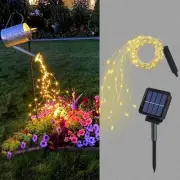 Solar Waterfall Fairy Bunch Lights Outdoor Waterproof 200LEDs 8 Modes Waterin...
